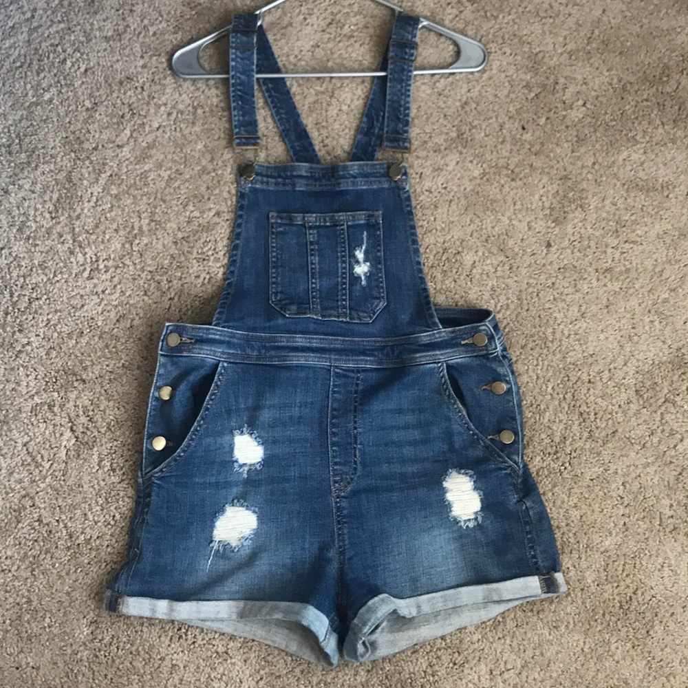 Blue Jean Short Overalls